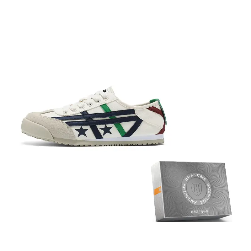 

HACKBUTEER Низкие повседневные кроссовки унисекс в коробке бежево-голубые, цвет Beige Blue