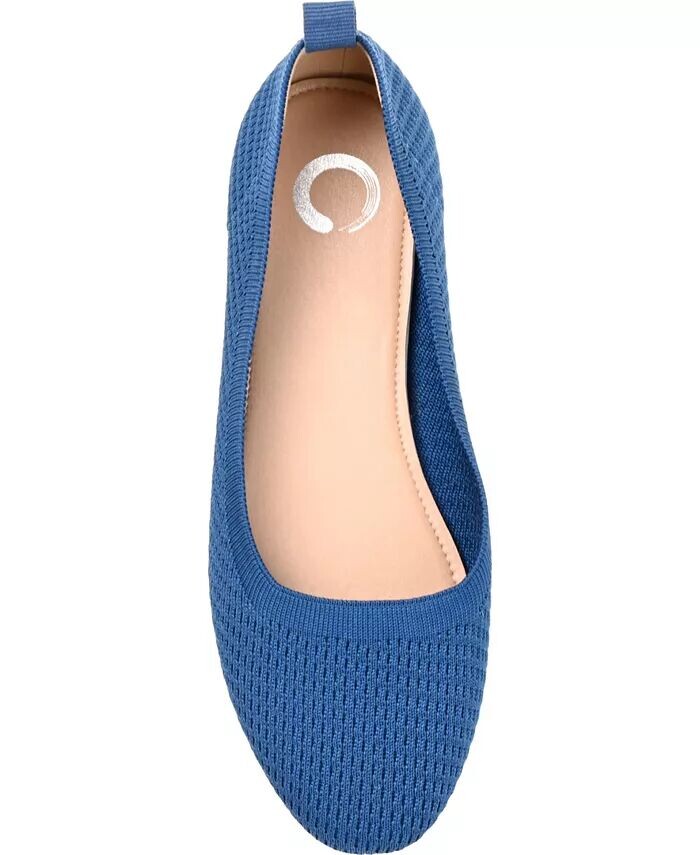 Женские балетки Maryann Knit Round Toe Journee Collection, синий — фото 4