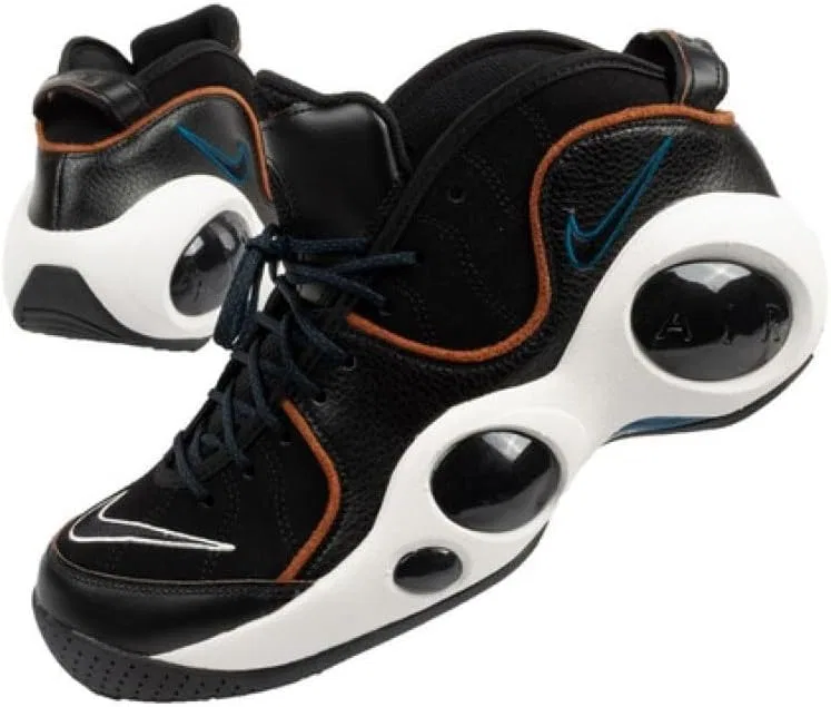 Мужские баскетбольные кроссовки Nike Air Zoom Flight 96, Black Valerian Brown — фото 2