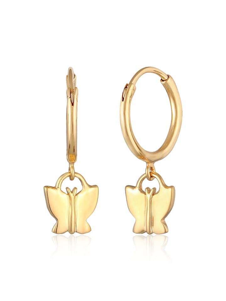 

Elli Серьги-бабочки из серебра 925 пробы в золотом исполнении