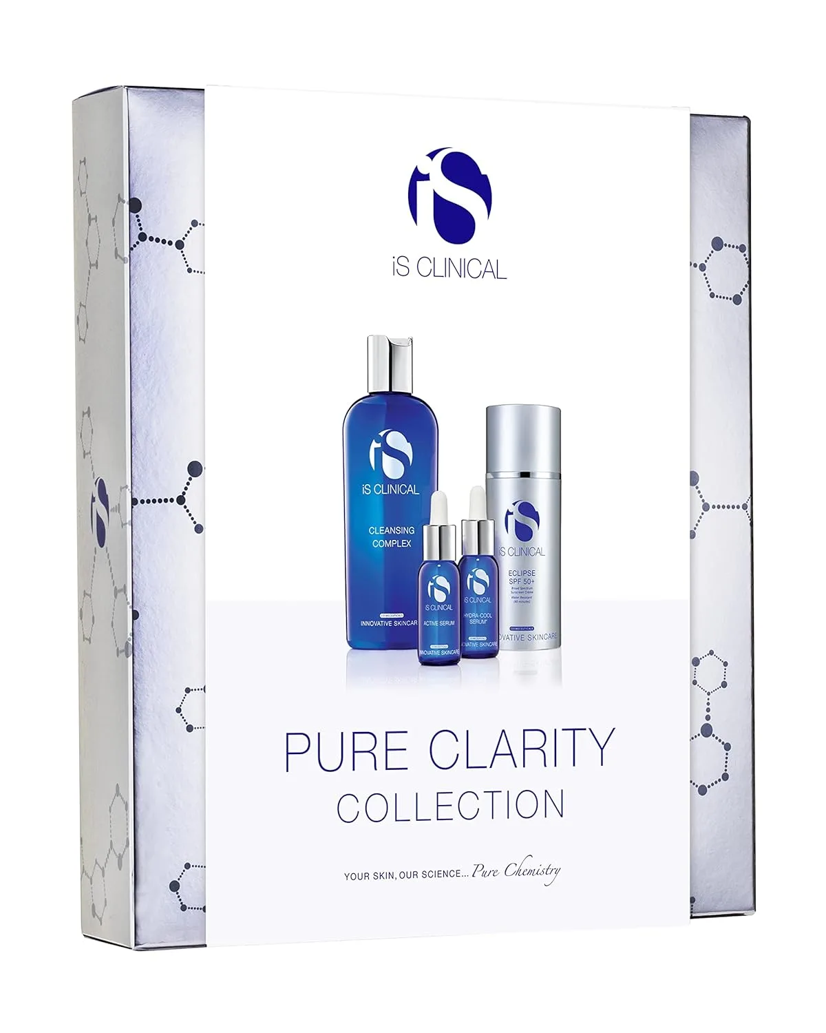 Коллекция iS CLINICAL Pure Clarity, полный набор средств по уходу за кожей для чистой кожи, подарочный набор, для кожи, склонной к высыпаниям.