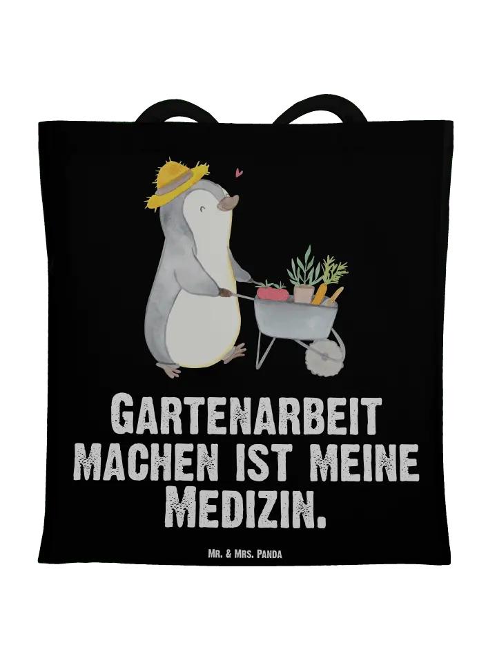 

Сумка для переноски Mr & Mrs Panda Pinguin Gartenarbeit, черный