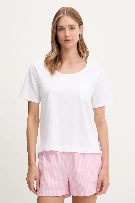 

Хлопковая пижамная футболка United Colors Of Benetton, белый