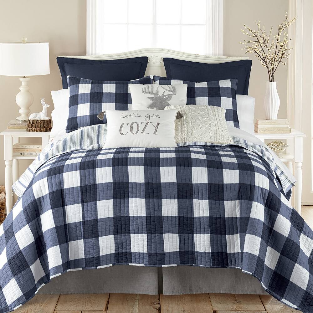 

Комплект одеял Levtex Home Camden, темно-синий
