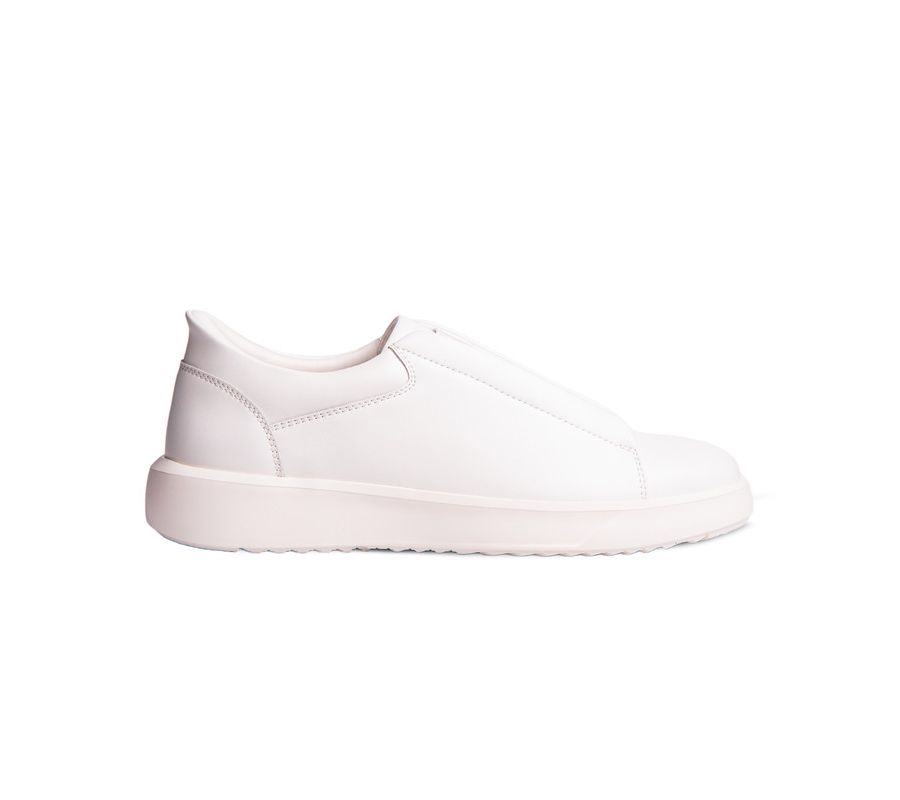 Мужские легкие кроссовки Allen St Hands-Free Slip On Technology Marc Joseph New York, White napa leather — фото 4