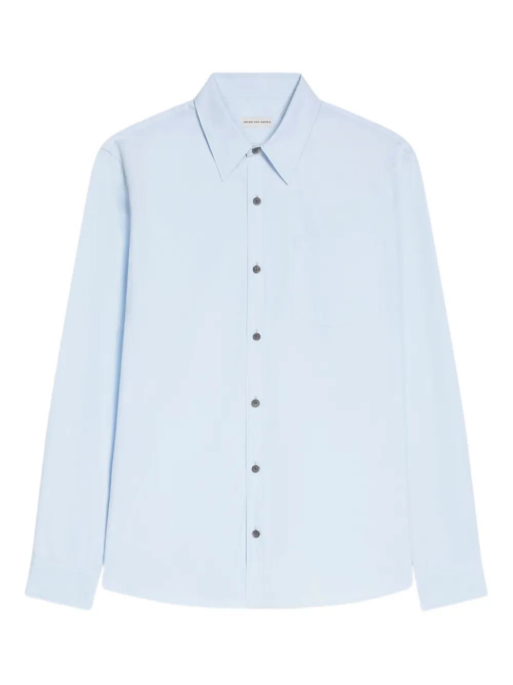 

Поплиновая рубашка DRIES VAN NOTEN, синий