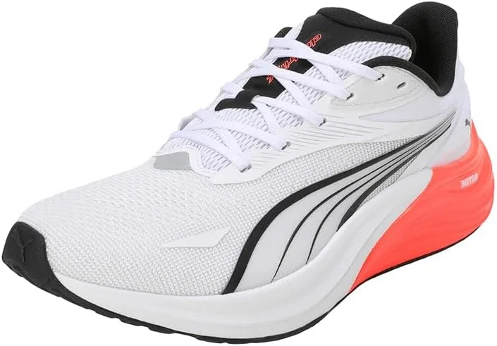 Мужские кроссовки Puma Electrify Nitro 4 для бега по улицам, Puma White Glowing Red Puma Black
