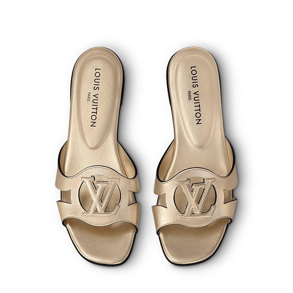 LV Isola Плоские мюли Louis Vuitton, золотой — фото 3