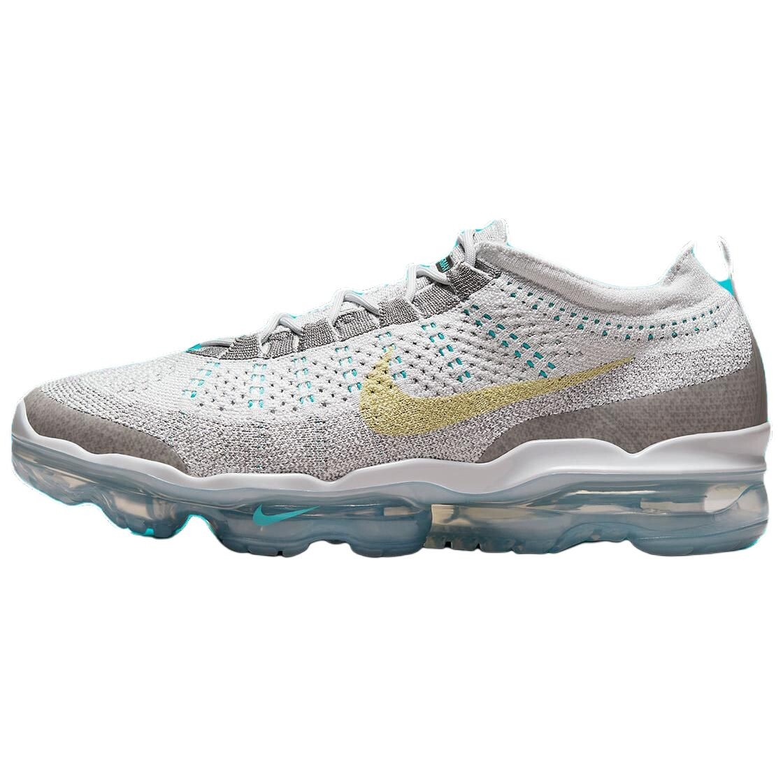 

Кроссовки Nike Air VaporMax 2023 Flyknit Photon Dusty Cactus, серый/белый