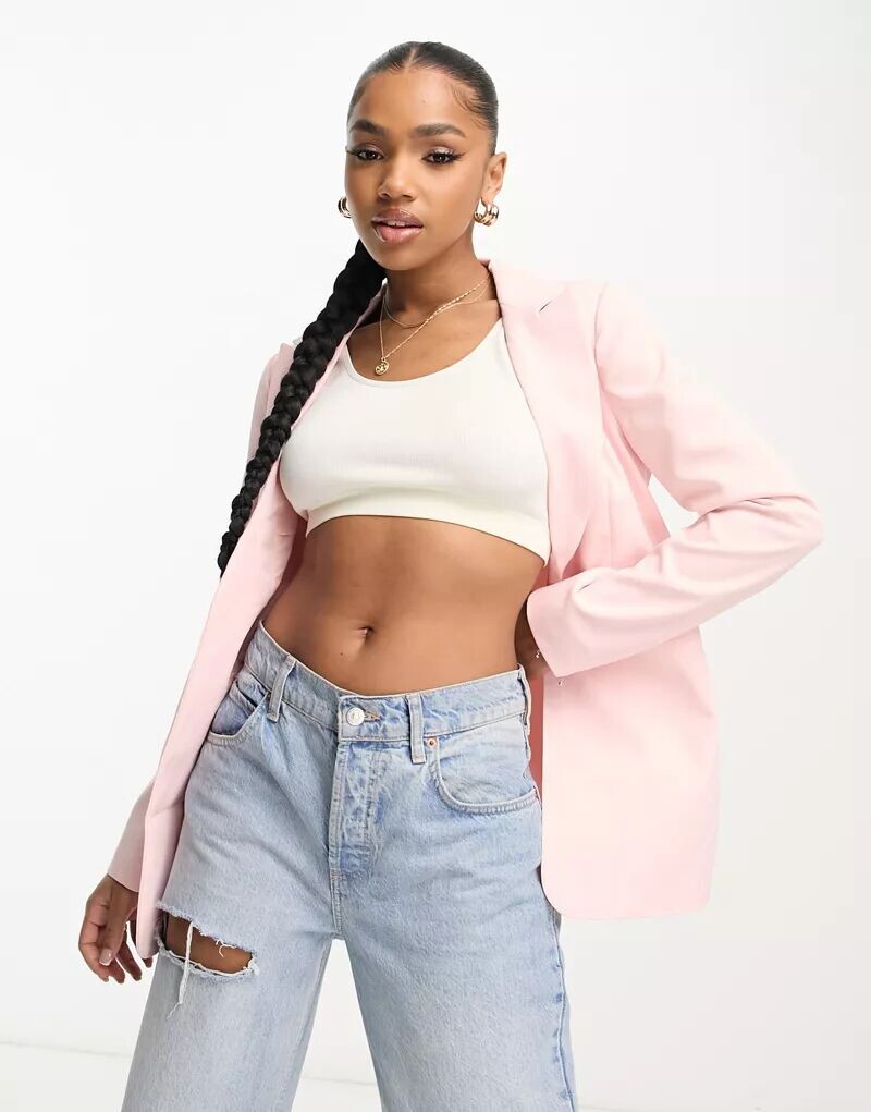 

Miss Selfridge – Элегантный пиджак бледно-розового цвета – LPINK