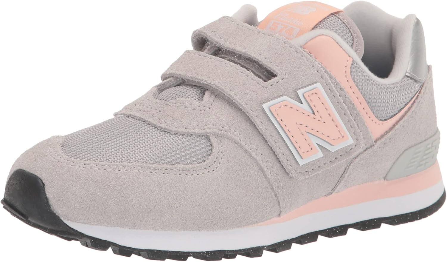 

Кроссовки New Balance Kids 574 Core на застежке-липучке, розовый