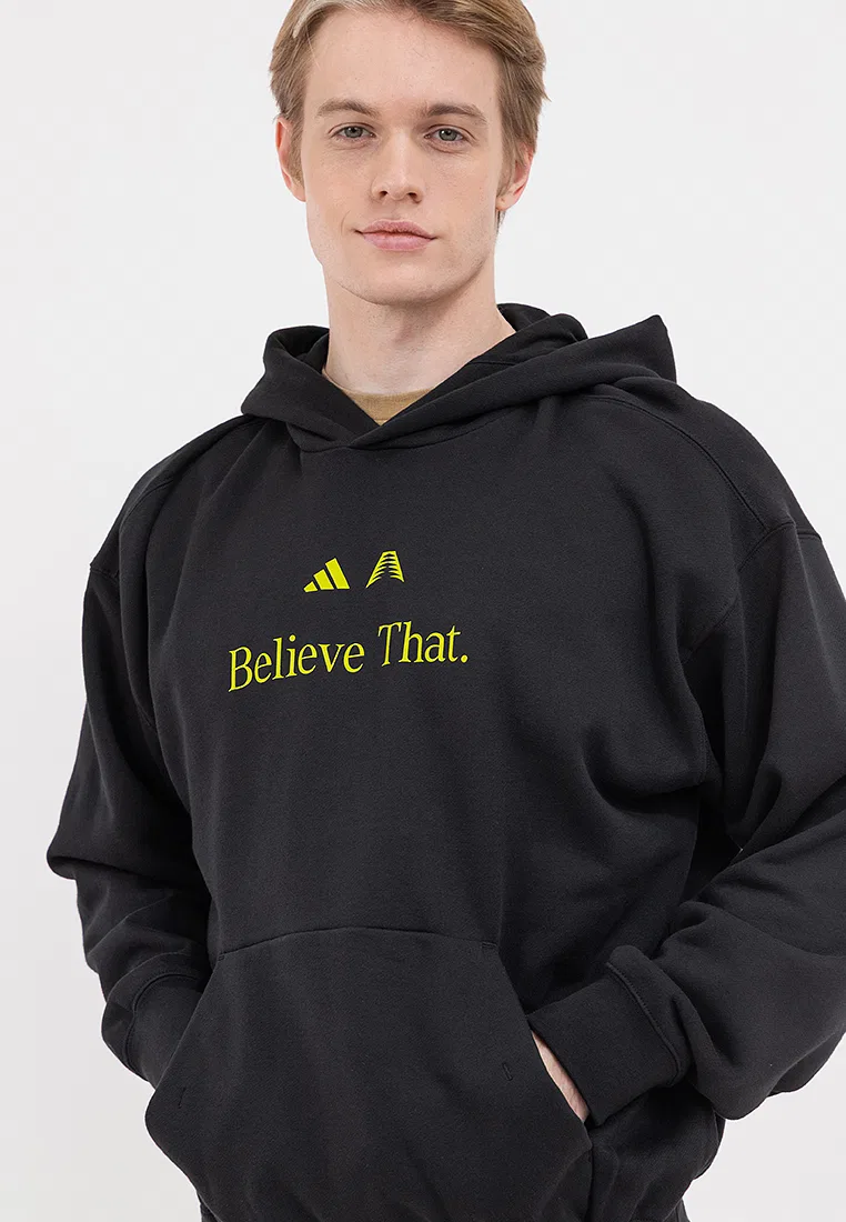 Толстовка, Believe That, Anthony Edwards, черный Adidas — фото 4