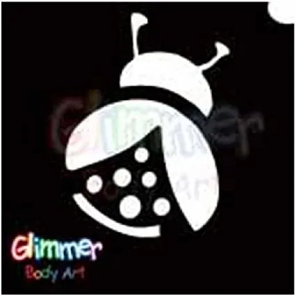 Трафарет для блестящих тату Gli ммer Body Art, 5 шт., Ladybug Glimmer Body Art