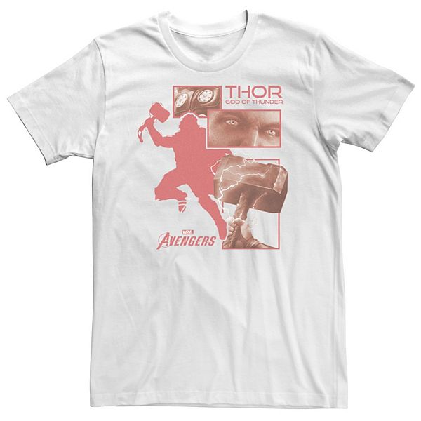 

Футболка с принтом Thor God of Thunder из игры Avengers, размеры Big & Tall Marvel