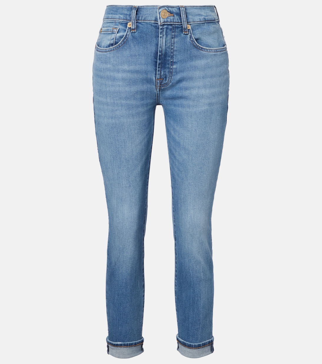 

Средневысокие узкие джинсы 7 For All Mankind, Pine
