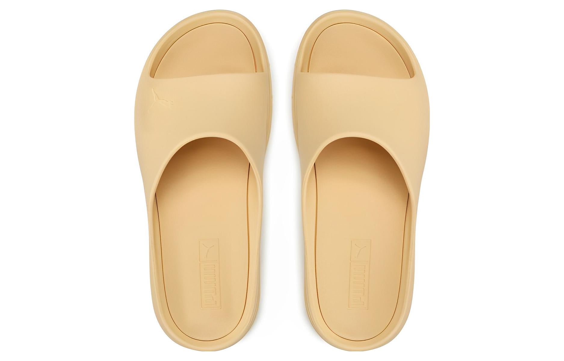 Слипоны (WMNS) PUMA Mayze Stack Injex Sandal 'Light Straw' 389454-03, желто-коричневый — фото 3