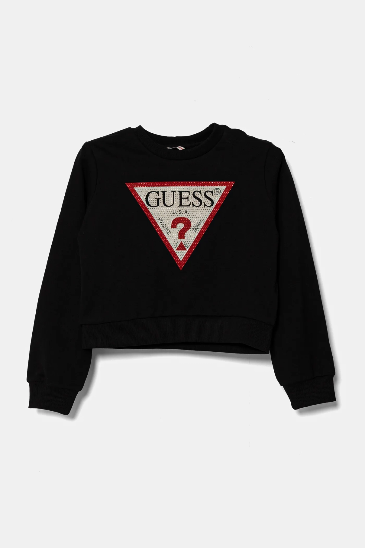 

Детская хлопковая толстовка Guess, черный