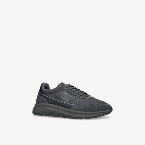 Кроссовки Axel Arigato Genesis neo runner низкие из замши и кожи, черный — фото 4