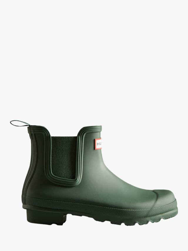 

Оригинальные ботинки челси веллингтон Hunter, цвет Dark Olive