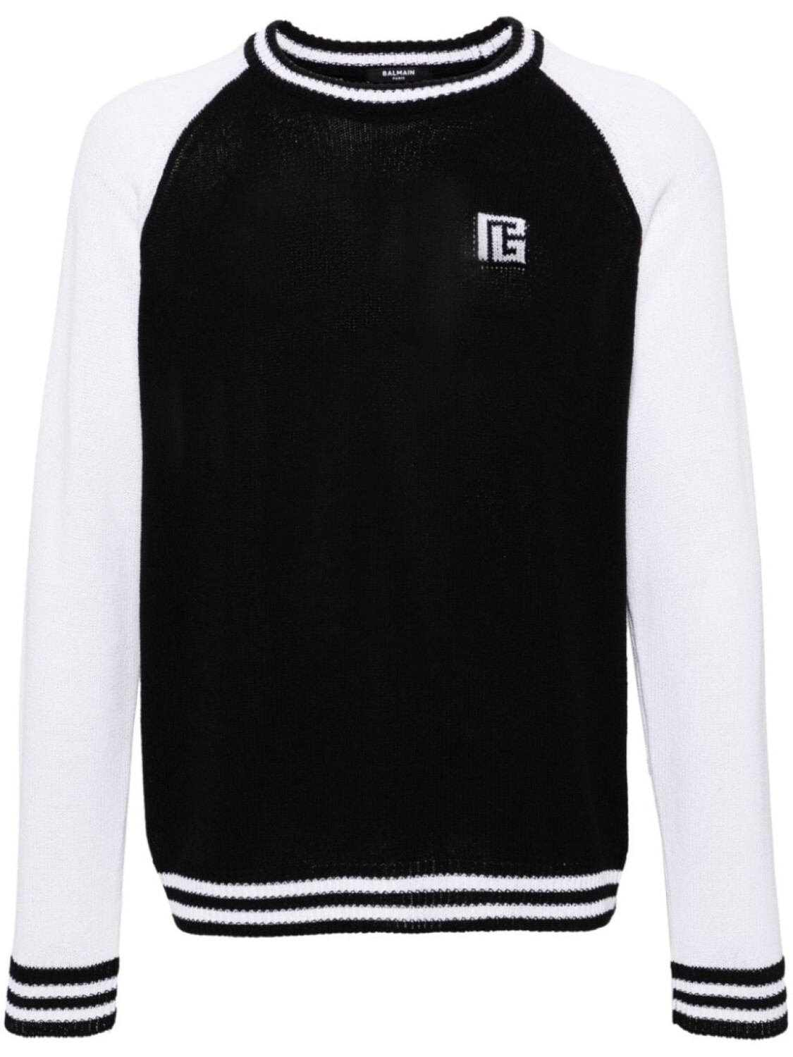 

Balmain джемпер в стиле колор-блок, черный
