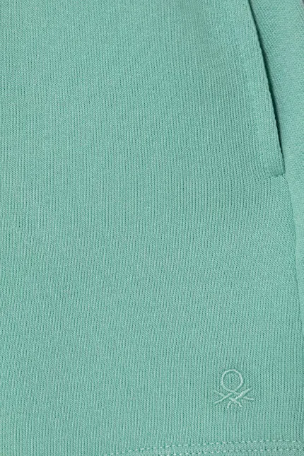 Шорты спортивные с высокой посадкой United Colors of Benetton, бирюзовый — фото 3