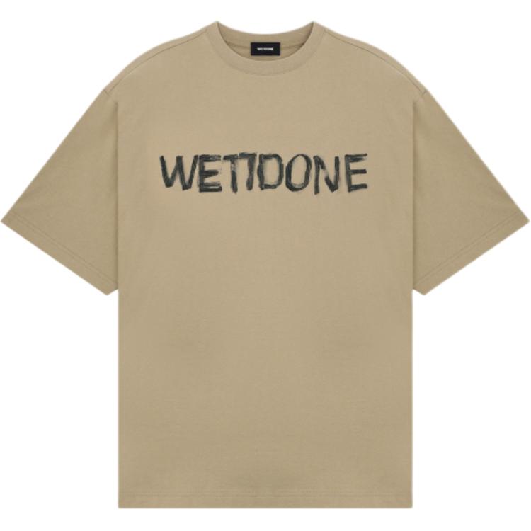 

We11Done Футболки унисекс, цвет хаки, круглый вырез, прямой крой