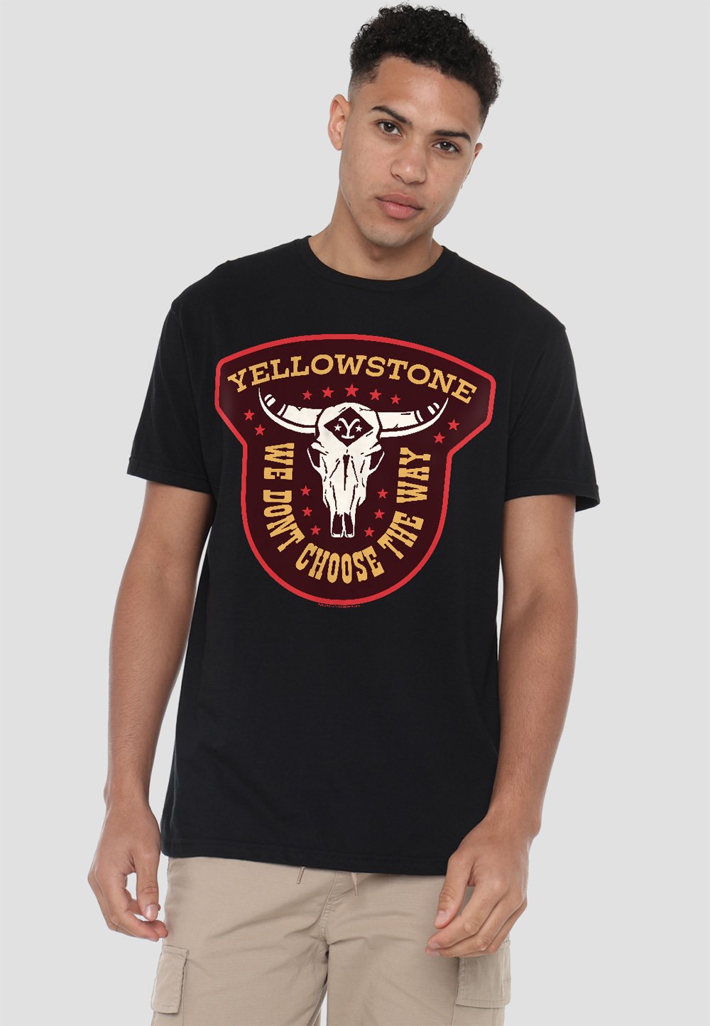 

Футболка с принтом YELLOWSTONE WE DON T CHOOSE THE WAY Cotton Soul, черный