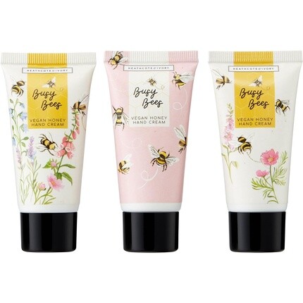 Подарочный набор из трех кремов для рук Busy Bees Assorted Hand Creams - Удобные размеры для путешествий Heathcote & Ivory — фото 2