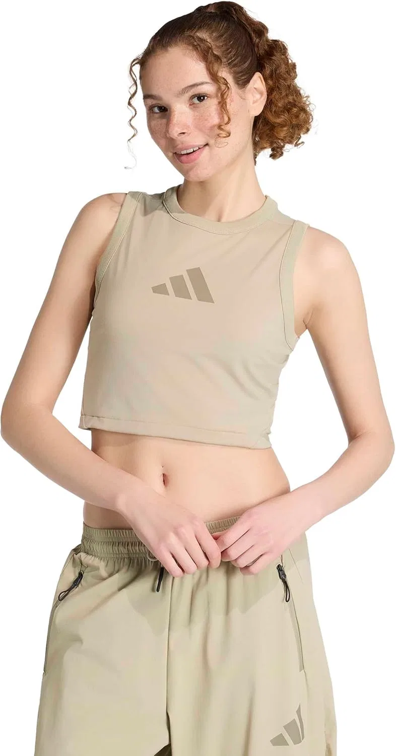 Топ-майка adidas Z.N.E. женская, цвет Wonder Cargo