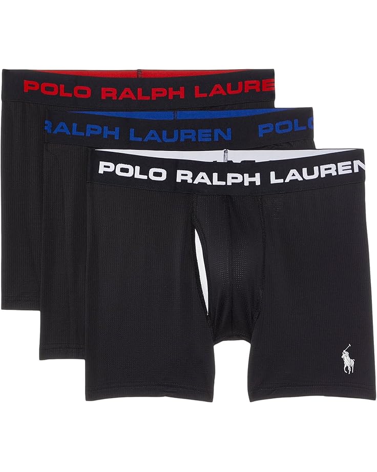 

Боксеры Polo Ralph Lauren 3-Pack Perfect Pouch Boxer Briefs, черный