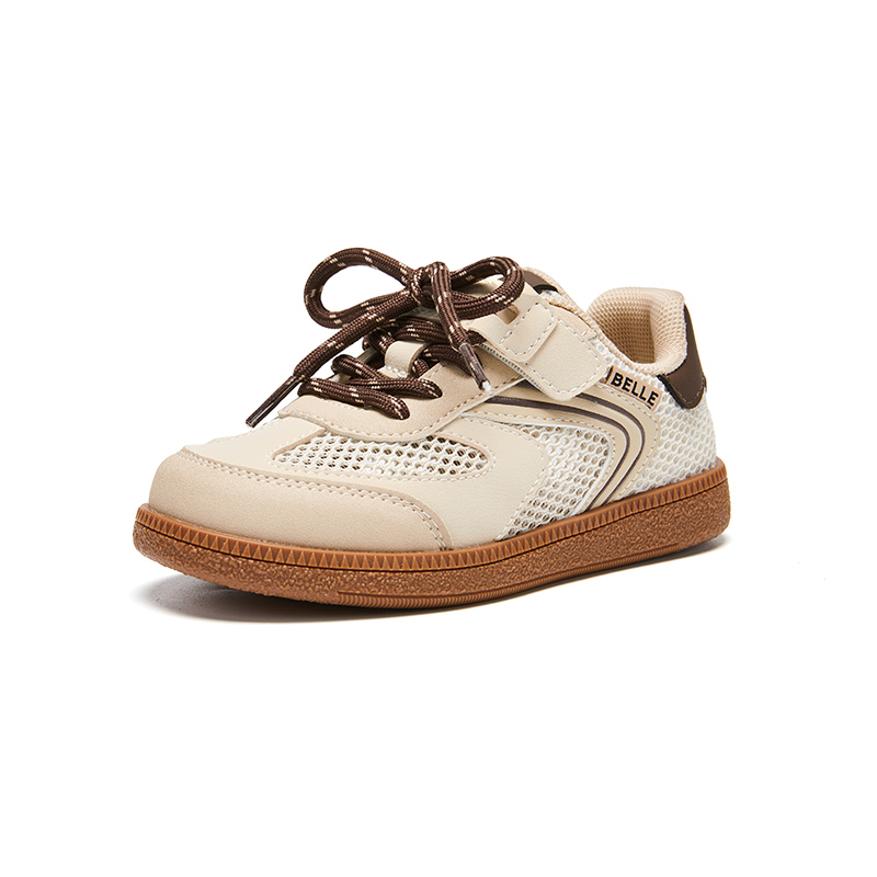 

Нескользящие, износостойкие, дышащие низкие детские кроссовки для скейтбординга. BELLE, хаки