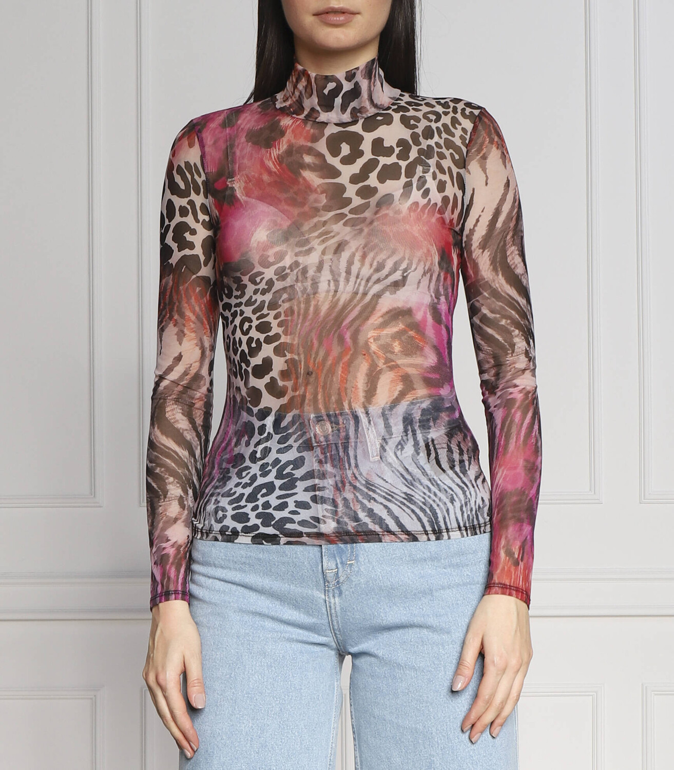 

Блуза GUESS Slim Fit, разноцветный