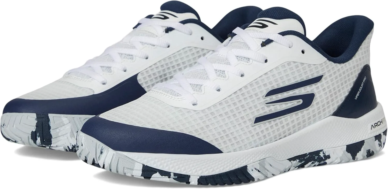 Мужские кроссовки Skechers Pickleball Viper Court Pro, белый/синий