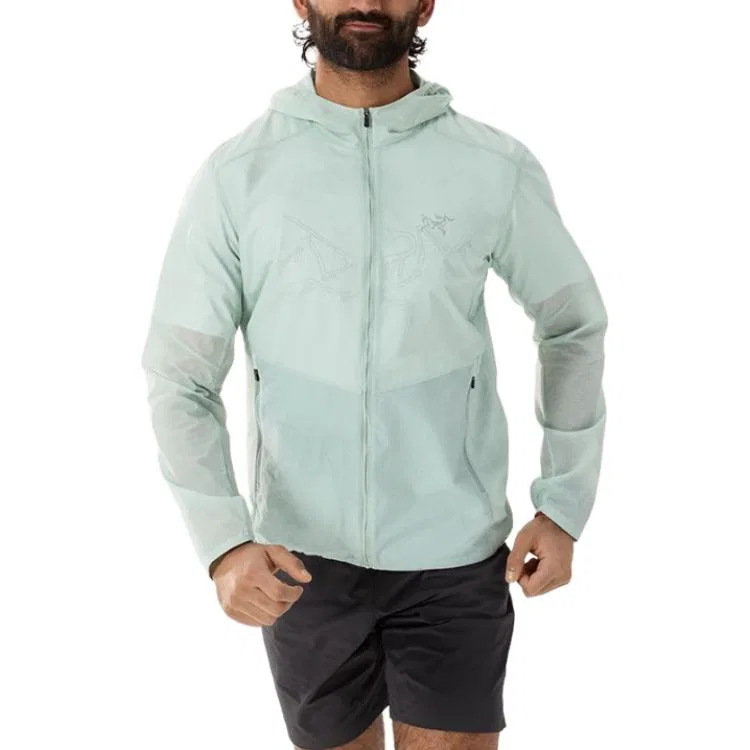 Ветровка Arcteryx длинная двубортная Stone Green