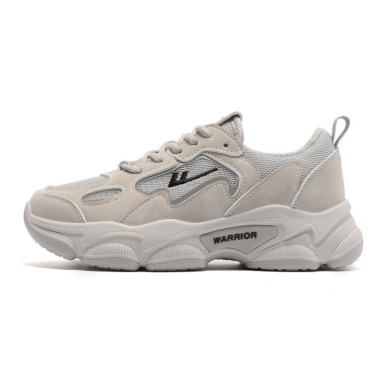 

Кроссовки женские толстые низкие серый Warrior 1927