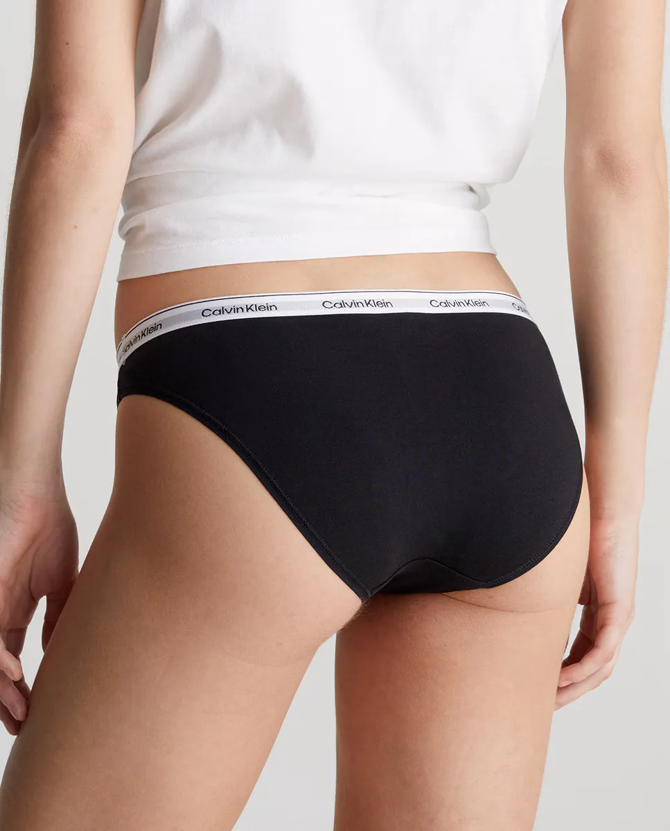 Набор из 3 классических трусиков с логотипом Modern Calvin Klein, черный — фото 2