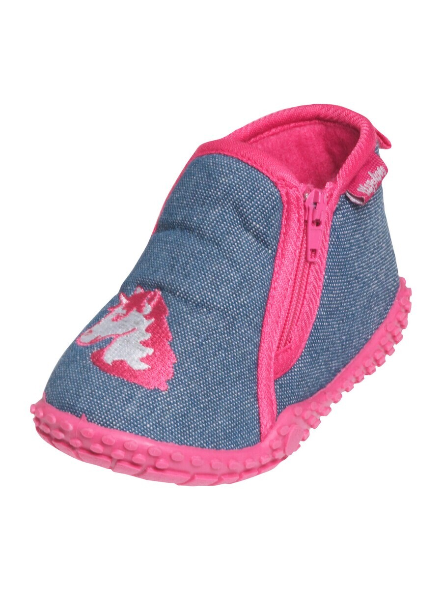 

Домашние тапочки Playshoes EINHORN, синий джинсовый