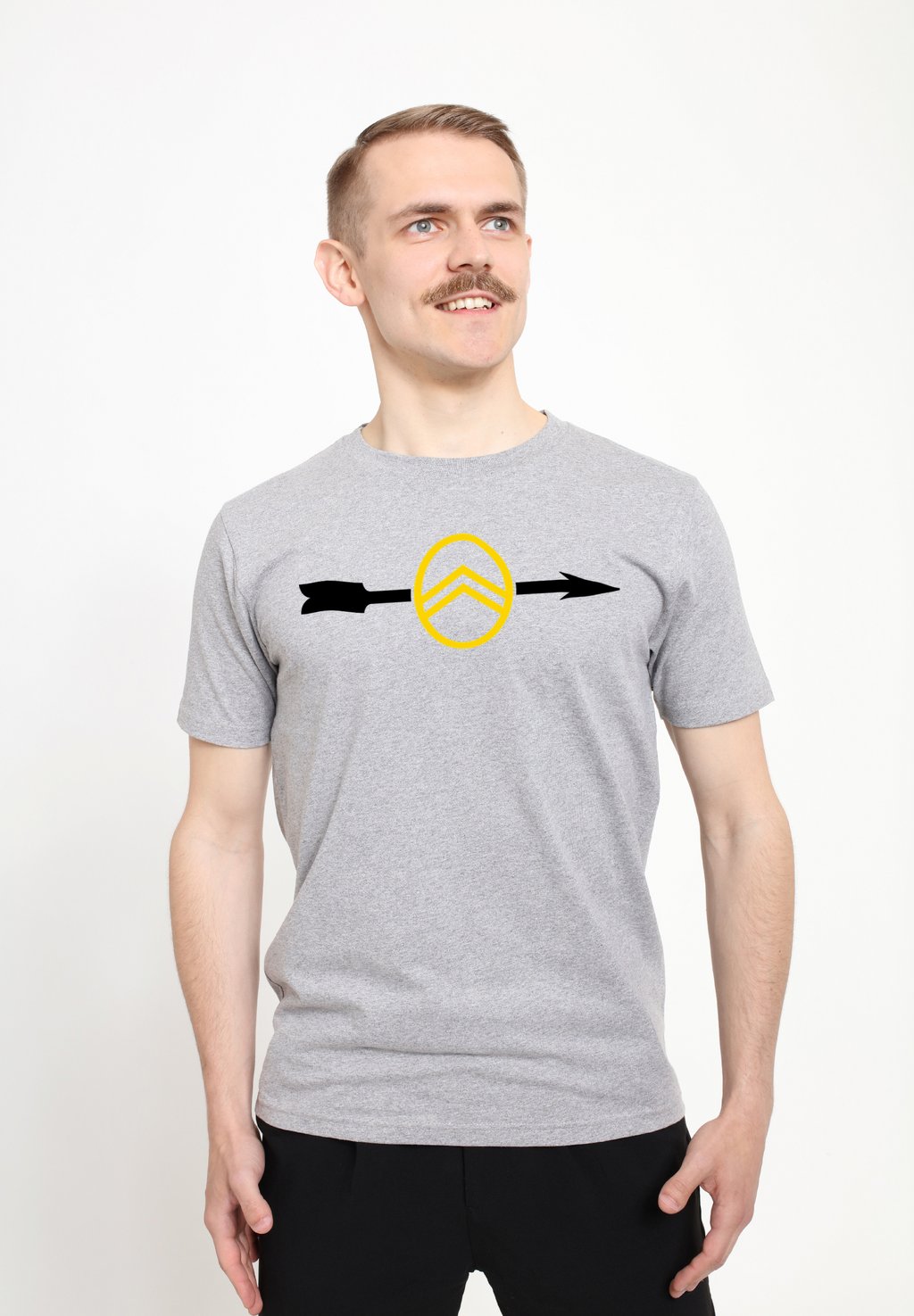 

Футболка с принтом CITROEN BADGE ARROW LOGO Henry Tiger, цвет Heather Grey