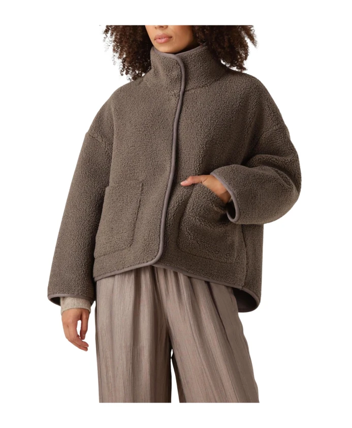 

Стильная коричневая куртка-«мишка» Knit-Ted, коричневый