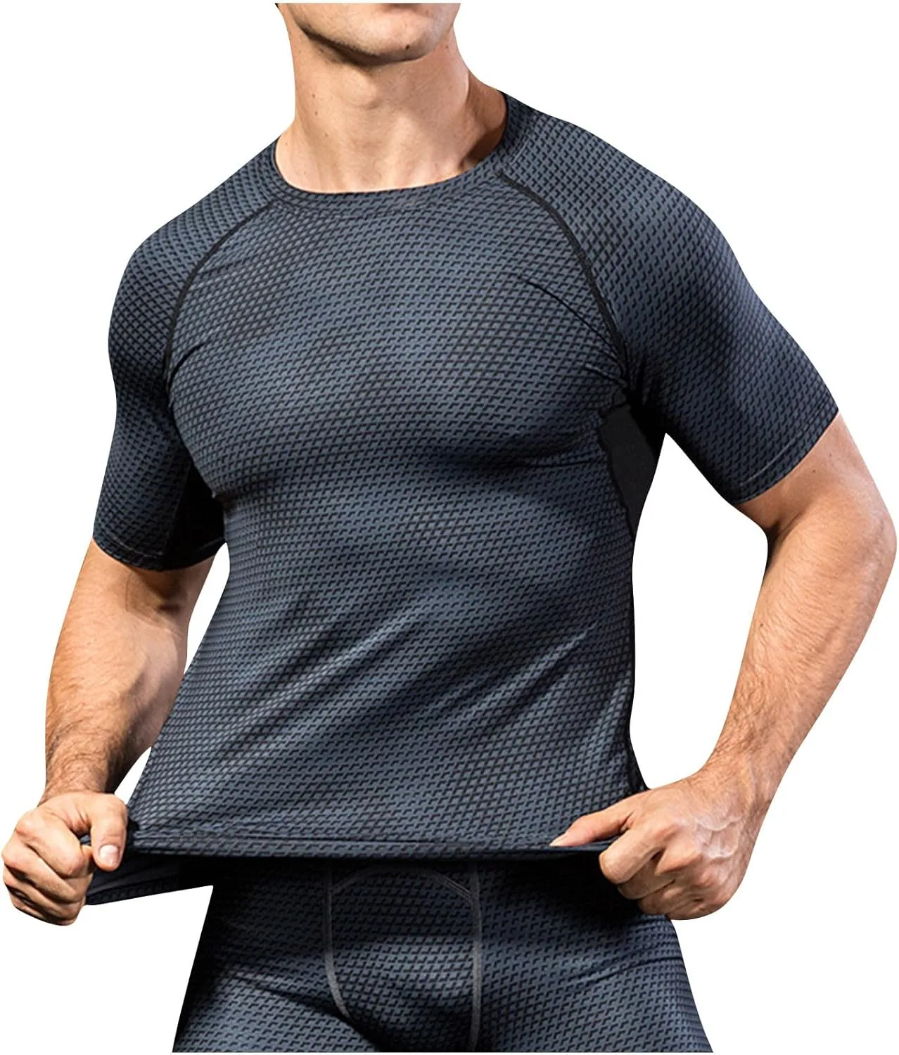 

Мужская футболка для фитнеса с коротким рукавом Juebong