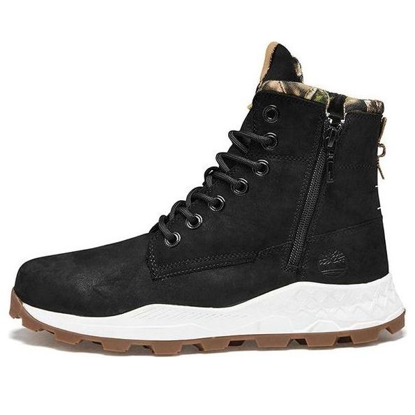 

Кроссовки brooklyn side zip boot 'black' Timberland, черный