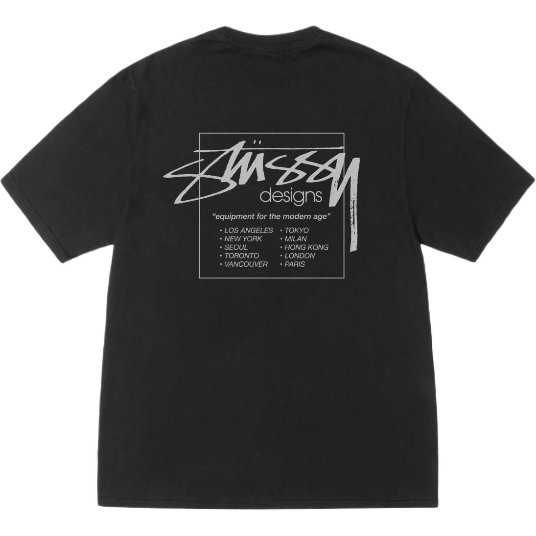

Футболка Modern Age с пигментной окраской Stussy, черный