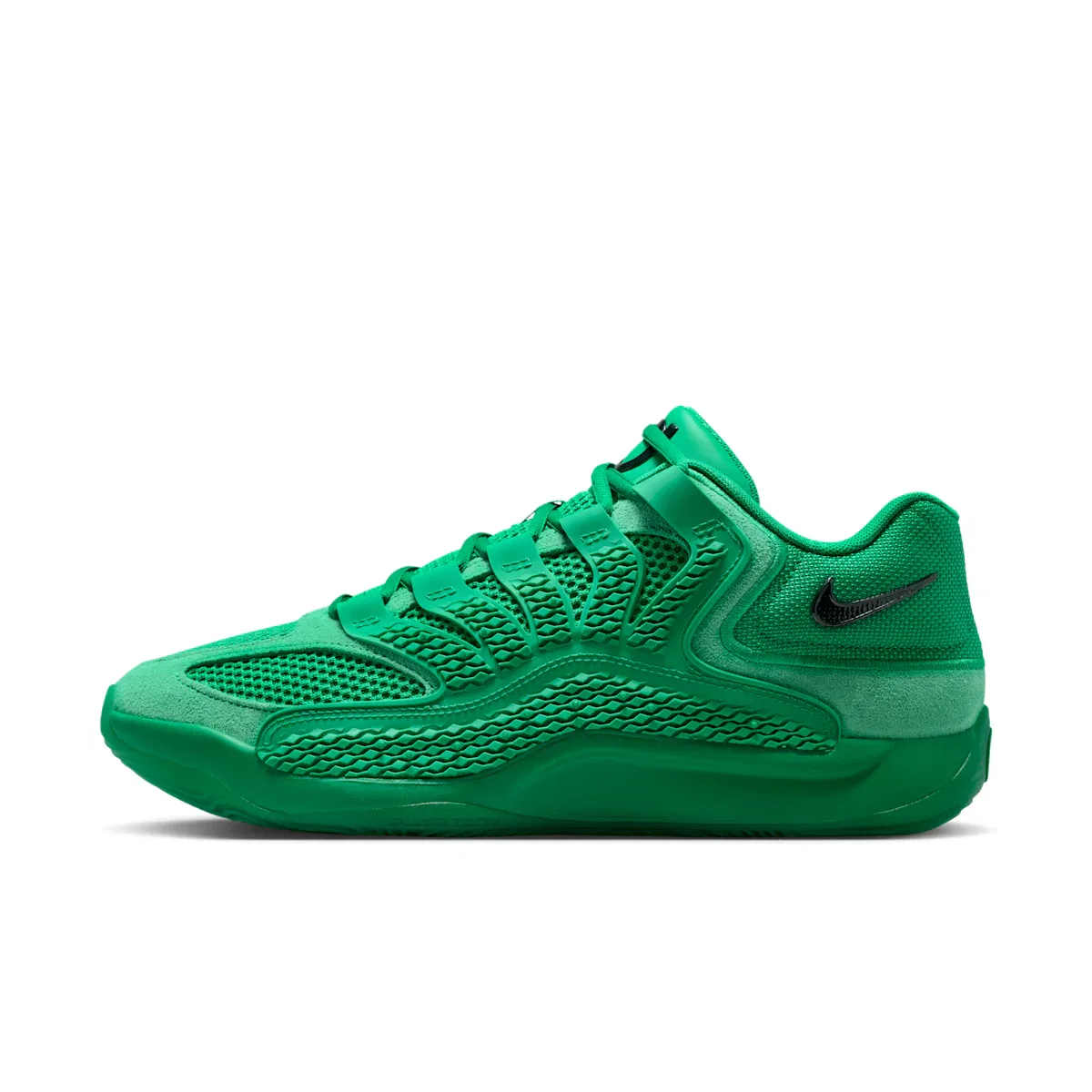 Мужские баскетбольные кроссовки KD18 с предупреждающей этикеткой Nike, зеленый