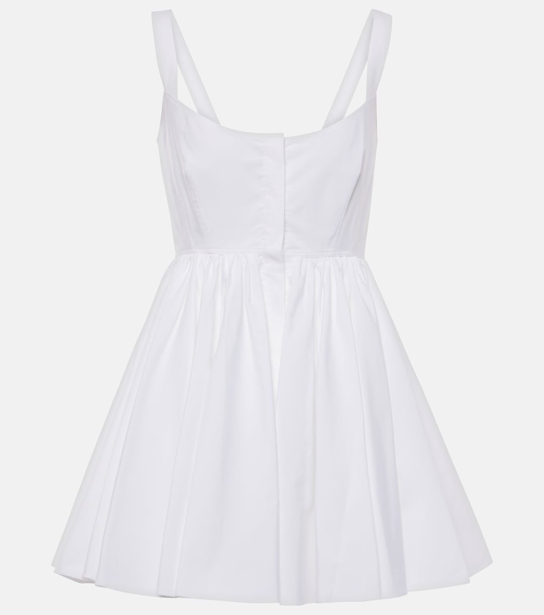 

Платье-фигуристка из хлопкового поплина Alaïa, Blanc