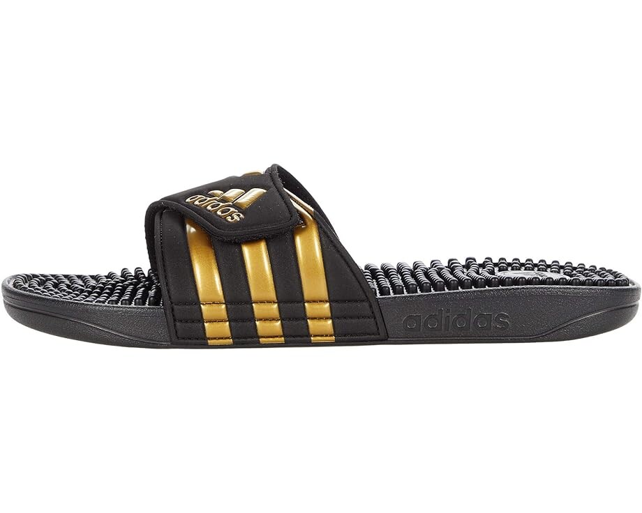 Сандалии adidas adissage, цвет Core Black/Gold Metallic/Core Black — фото 4