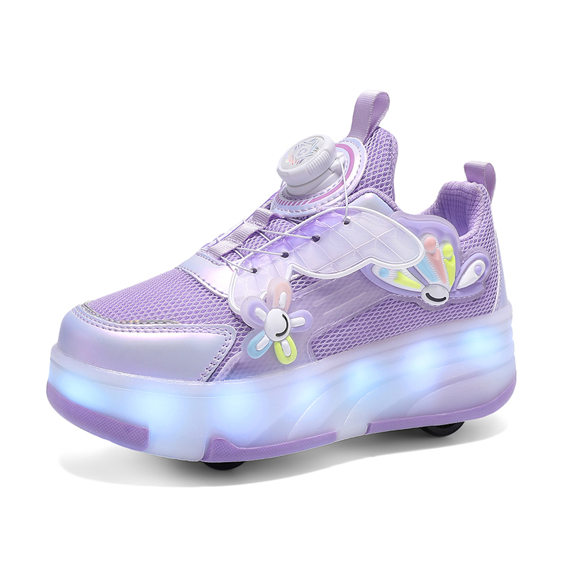 

Износостойкая, легкая, амортизирующая, дышащая, нескользящая, детская обувь для подростков Wooden Rabbit, фиолетовый