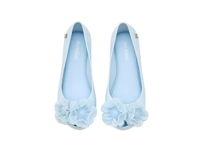 Балетки с цветочным аппликациями Ultragirl Springtime Mini Melissa, Blue — фото 3