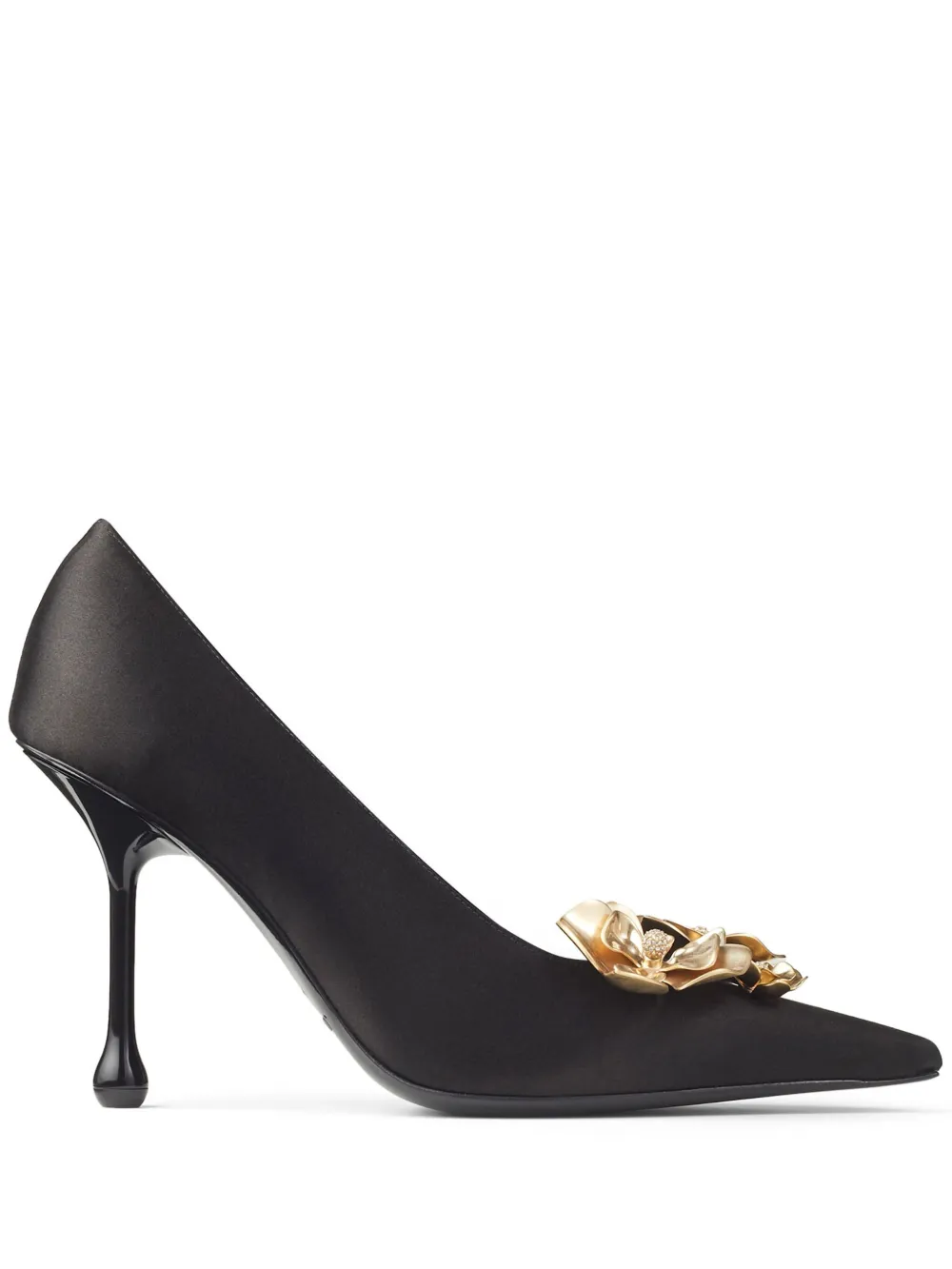 Атласные туфли Ixia 95 JIMMY CHOO, черный
