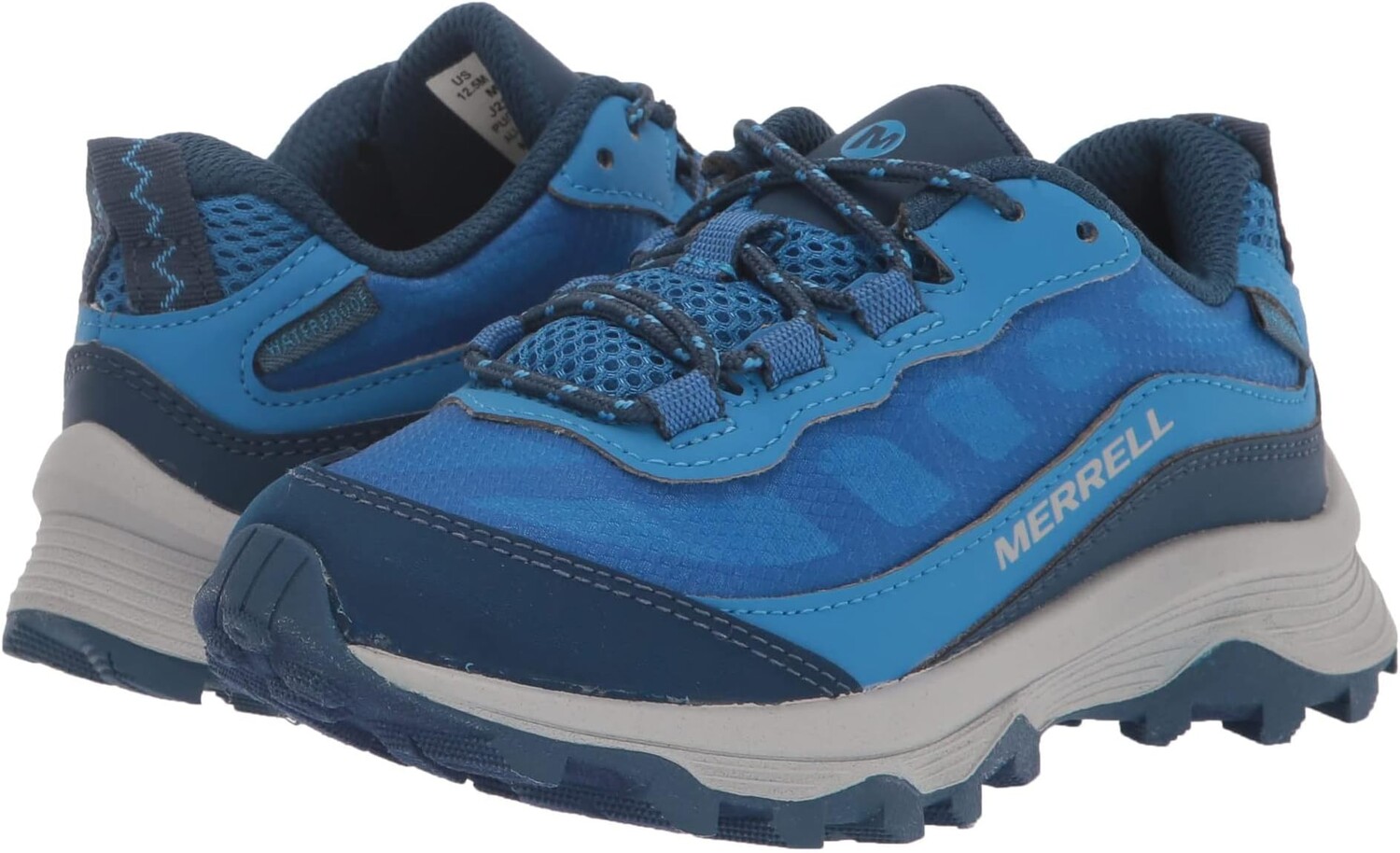 

Походная обувь водонепроницаемая Moab Speed Low Waterproof Merrell, синий