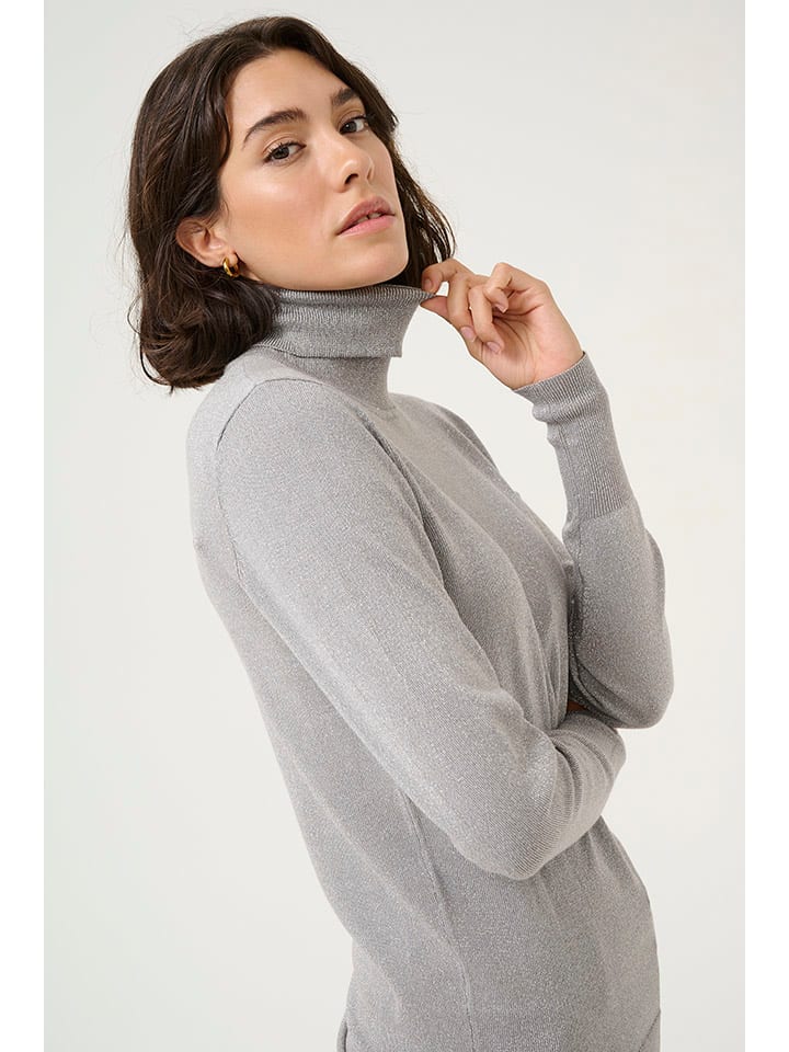 

Kaffe Свитер с высоким воротником «Регина» серого цвета